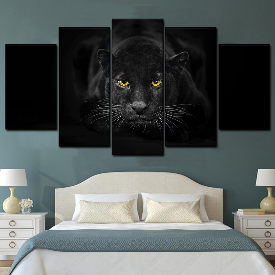 black panther 7 5 pices peinture sur toile impression sur toile toile art pour la dcoration intrieureeqpha