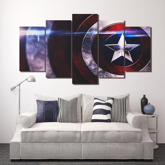 captain america marvel avengers 5 pices peinture sur toile impression sur toile toile art pour la dcoration intrieure7hiqb