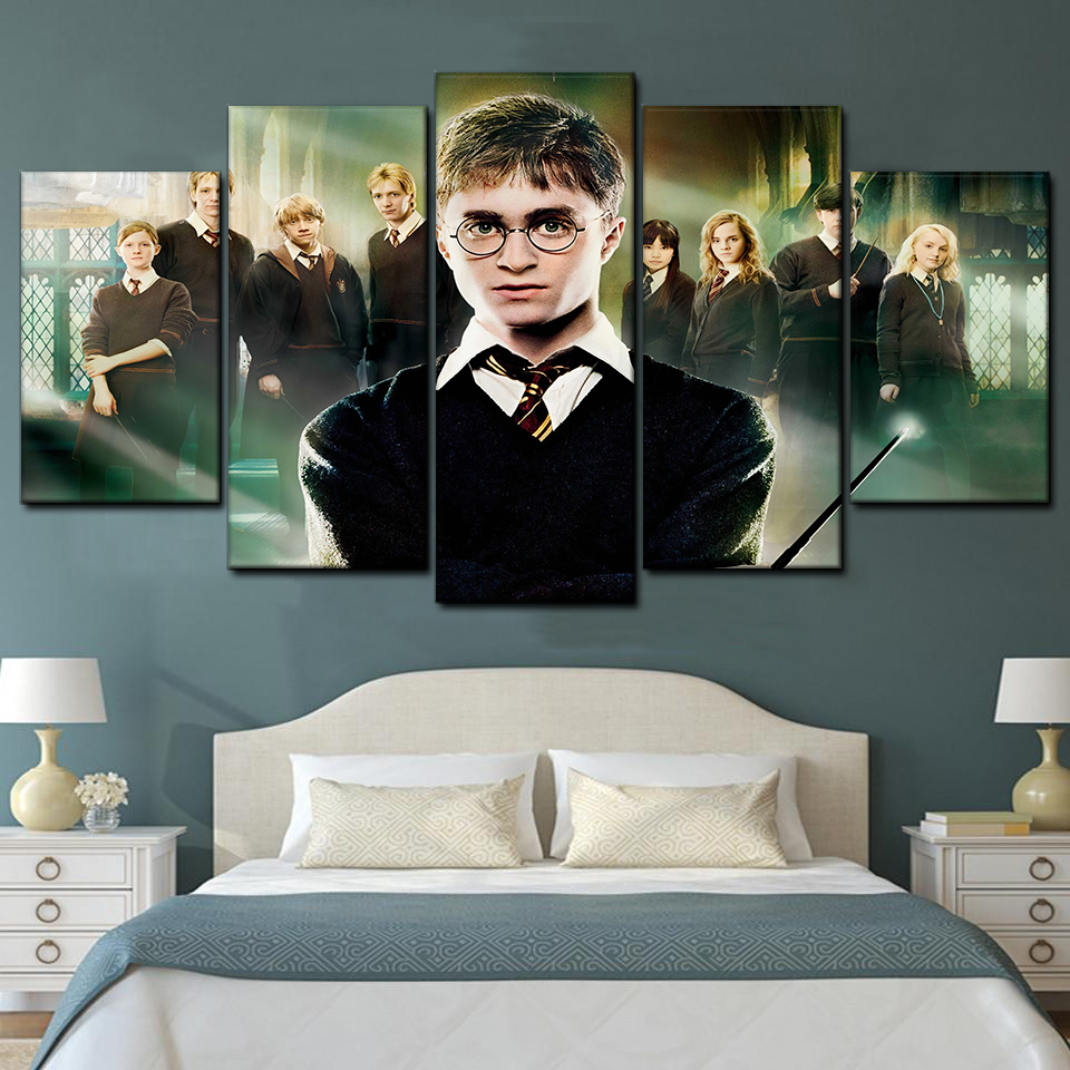 Harry Potter 2 5 pièces Peinture sur Toile Impression sur Toile