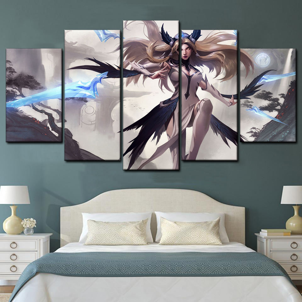 irelia invictus league of legends 5 pices peinture sur toile impression sur toile toile art pour la dcoration intrieurebect3