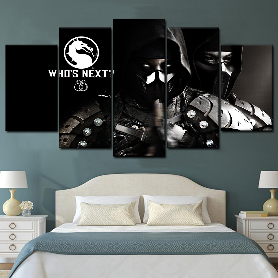 mortal kombat x 5 pices peinture sur toile impression sur toile toile art pour la dcoration