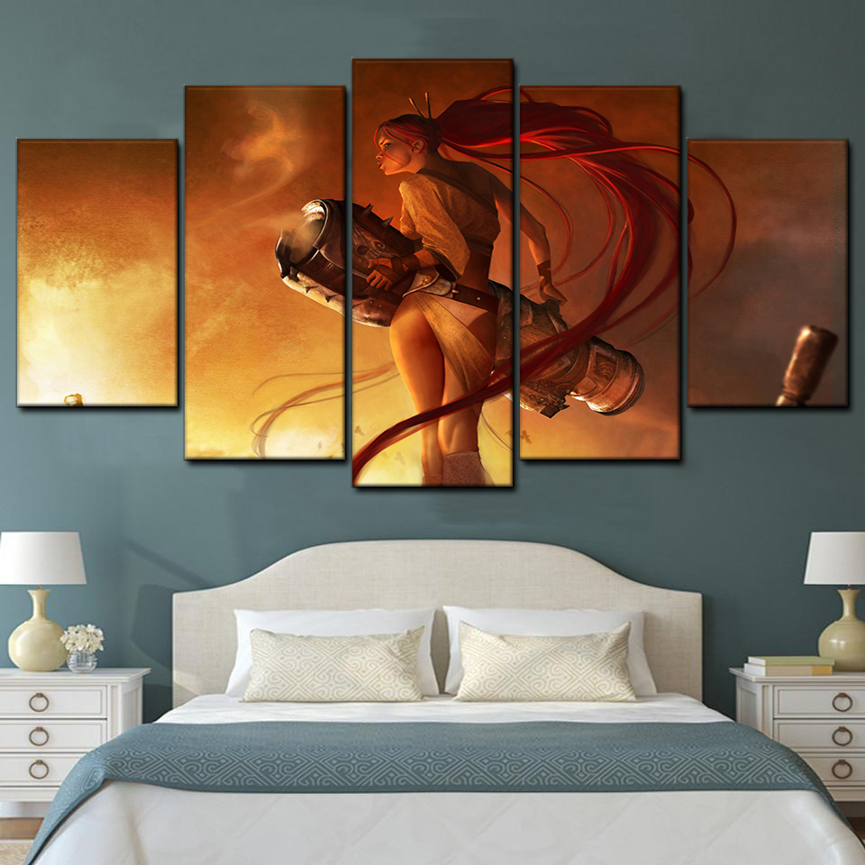 nariko heavenly sword 5 pices peinture sur toile impression sur toile toile art pour la dcoration intrieure1fr0w