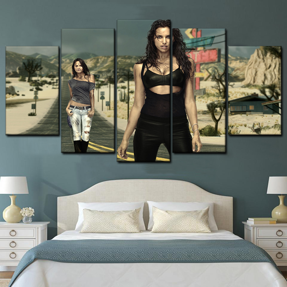 need for speed the runirina shayk 5 pices peinture sur toile impression sur toile toile art pour la dcoration intrieurelcw6s