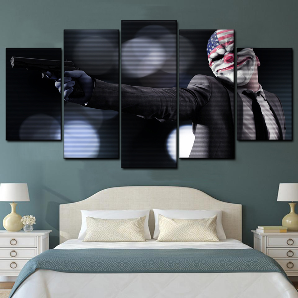 payday enhanced wallpaper 5 pices peinture sur toile impression sur toile toile art pour la dcoration