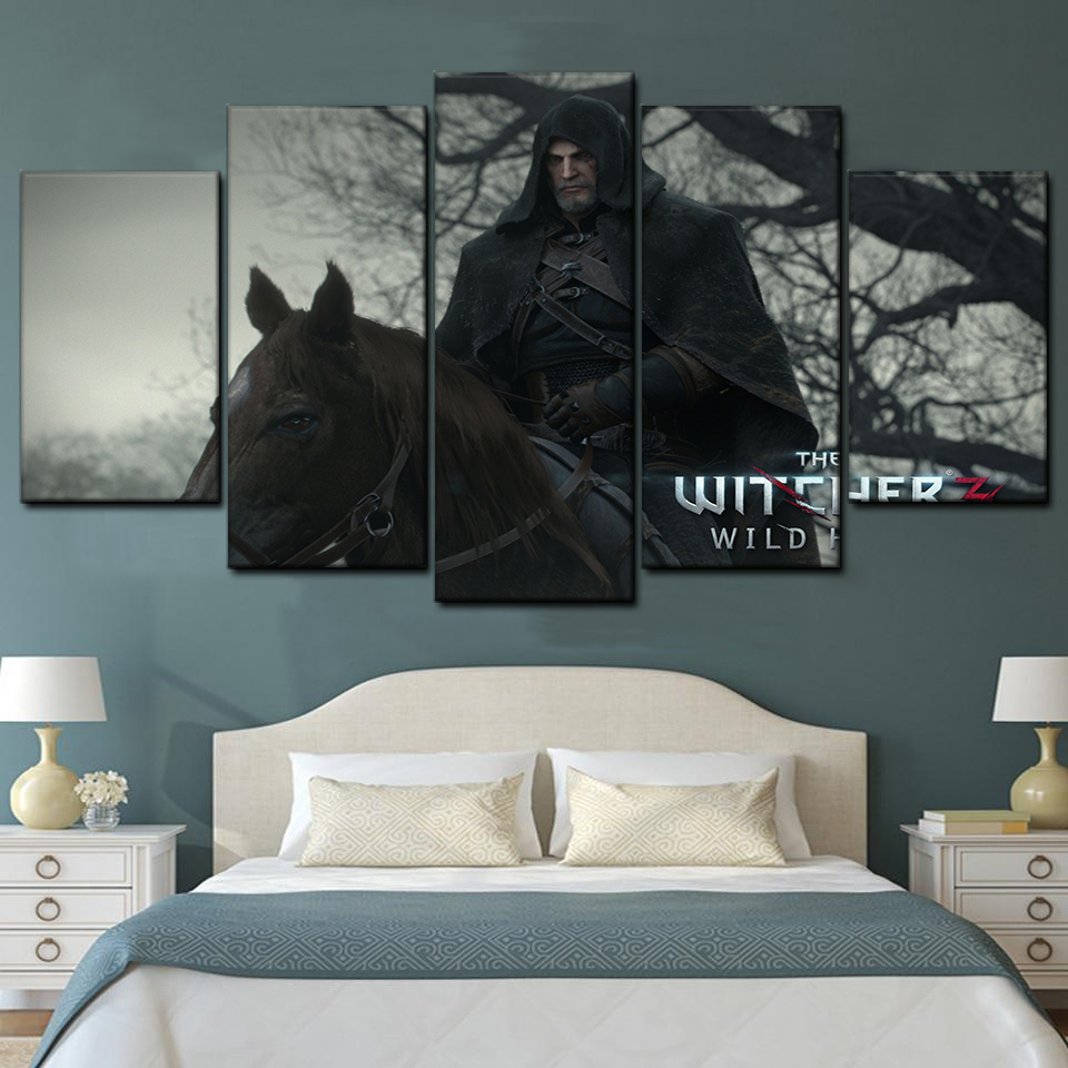 the witcher 3 wild hunt 2 5 pices peinture sur toile impression sur toile toile art pour la dcoration