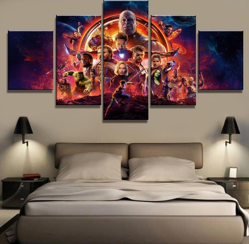 affiche du film avengers infinity waravengers infinity war poster movie 5 pices peinture sur toile impression sur toile toile arta4qcs