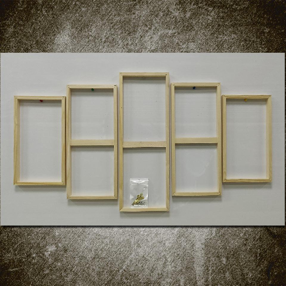 cadre en bois de haute qualit pour le bricolagehigh quality wooden frame for diy 5 pices peinture sur toile impression sur toile toile art9vo5n