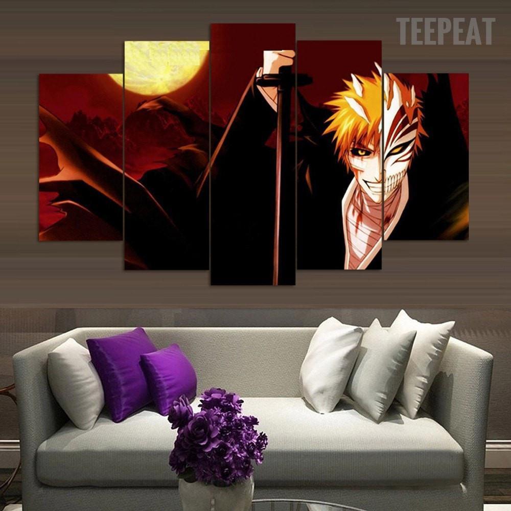 eau de javel ichigobleach ichigo 5 pices peinture sur toile impression sur toile toile art pour la dcoration intrieurevkfqk