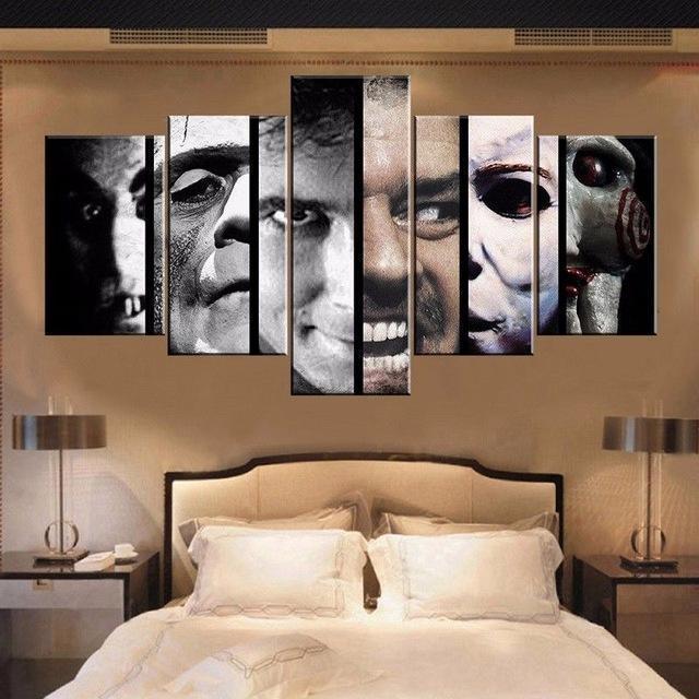 film dhorreurhorror movie 5 pices peinture sur toile impression sur toile toile art pour la dcoration intrieure17ms7