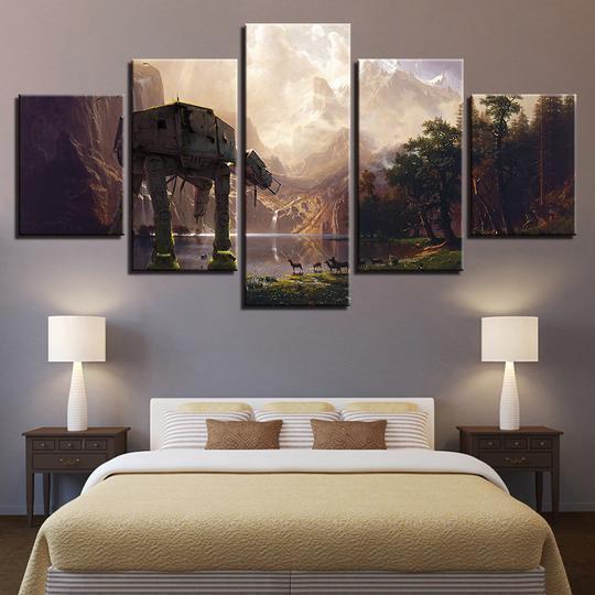 film star wars 6star wars 6 movie 5 pices peinture sur toile impression sur toile toile art pour la dcoration intrieureqnapd