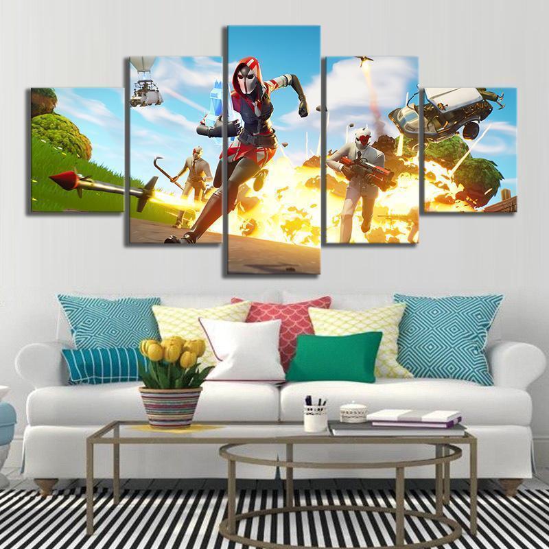 high stakes the ace et wild card fortnitehigh stakes the ace and wild card fortnite 5 pices peinture sur toile impression sur toile toile
