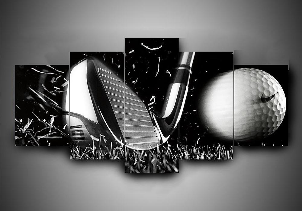 le golfgolf 5 pices peinture sur toile impression sur toile toile art pour la dcoration intrieuren03zo