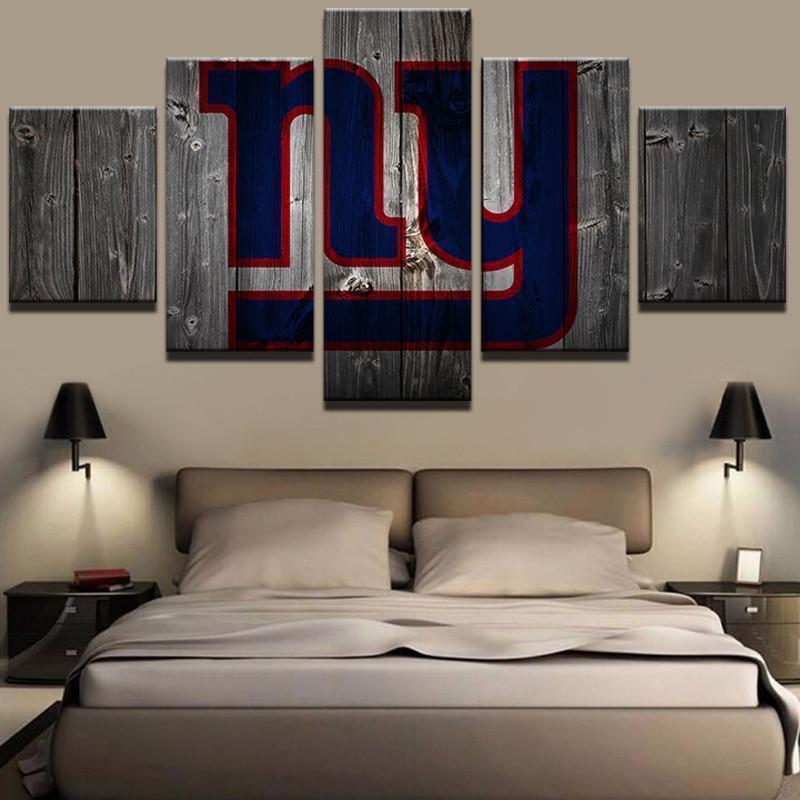 new york giants football barnwood sport 5 pices peinture sur toile impression sur toile toile art pour la dcoration intrieuremsoef