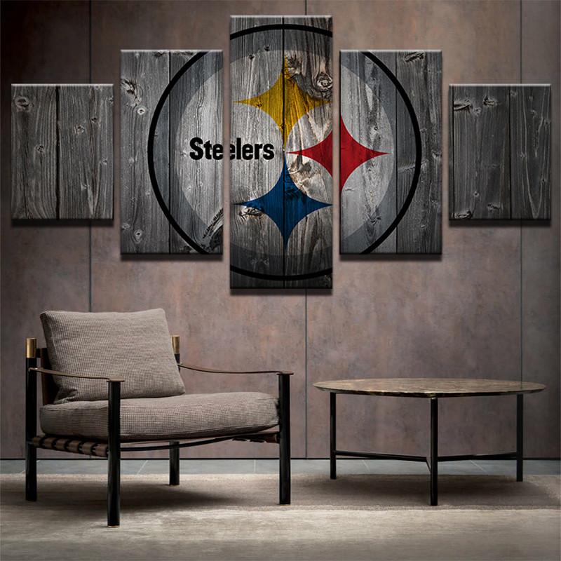 pittsburgh steelers 4 sport 5 pices peinture sur toile impression sur toile toile art pour la dcoration intrieuremwmdw