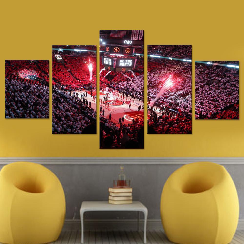 stade des raptors de toronto sporttoronto raptors stadium sport 5 pices peinture sur toile impression sur toile toile artzktyl