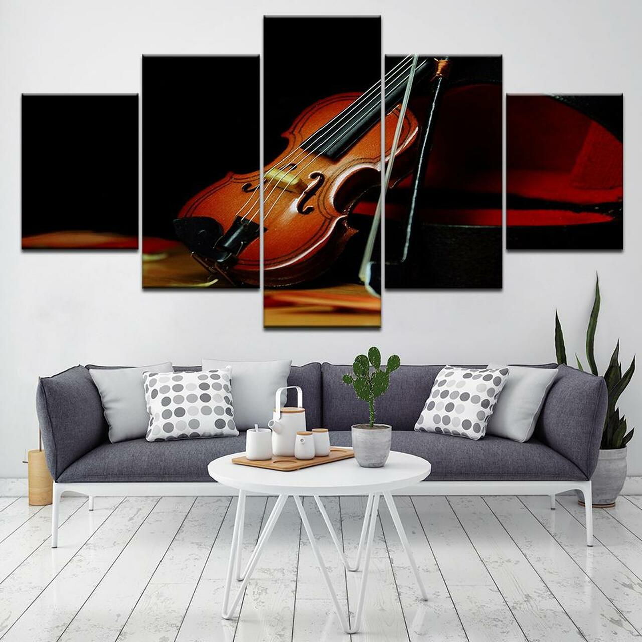 a violin 5 pices peinture sur toile impression sur toile toile art pour la dcoration