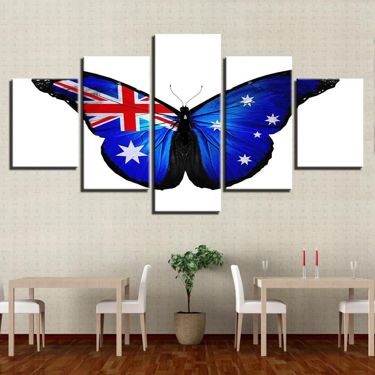 australian flag 5 pices peinture sur toile impression sur toile toile art pour la dcoration