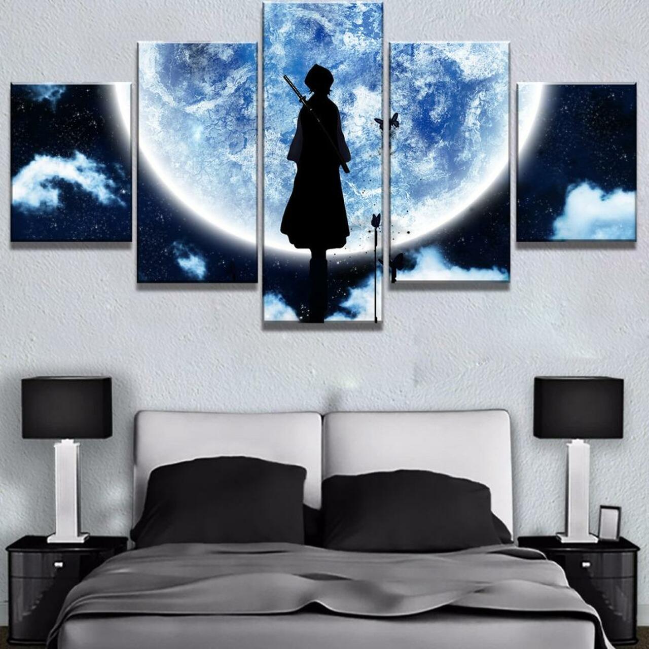 bleach moon anime 5 pices peinture sur toile impression sur toile toile art pour la dcoration intrieureatu08