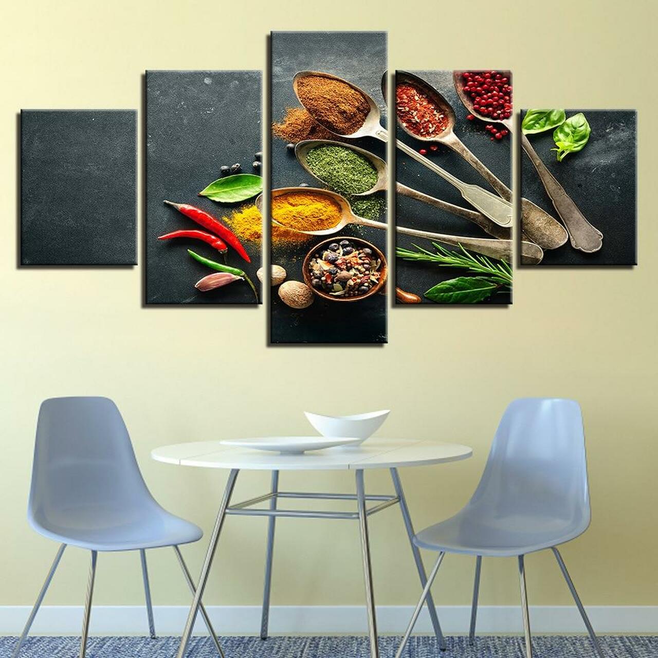 chili spice 5 pices peinture sur toile impression sur toile toile art pour la dcoration