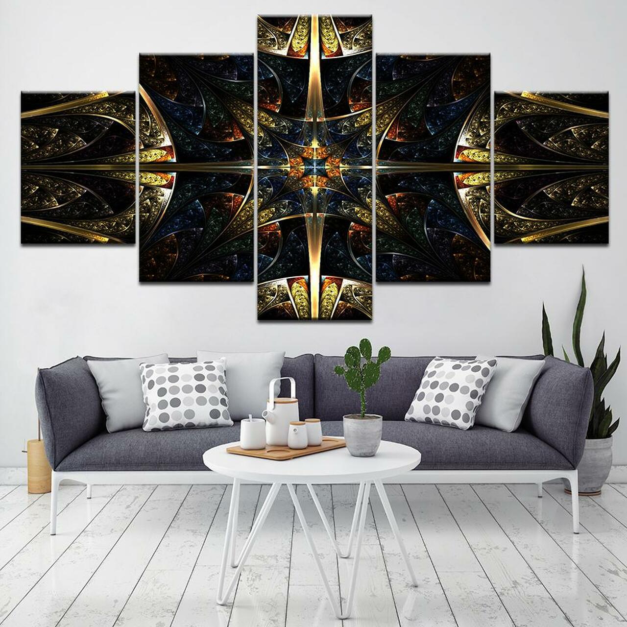 geometric 5 pices peinture sur toile impression sur toile toile art pour la dcoration intrieurecitkk
