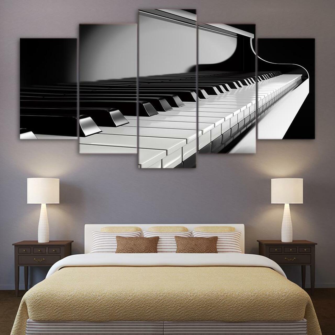 keys of piano 5 pices peinture sur toile impression sur toile toile art pour la dcoration intrieure3c1st