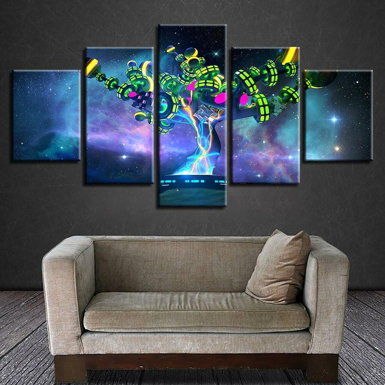 neon tree 5 pices peinture sur toile impression sur toile toile art pour la dcoration intrieurea5rja