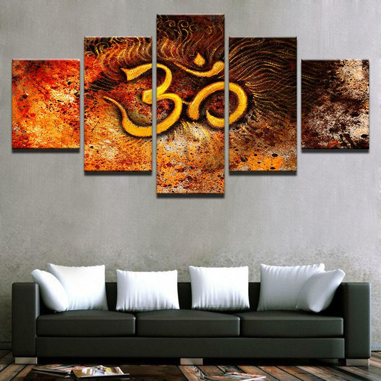 om in the earth 5 pices peinture sur toile impression sur toile toile art pour la dcoration intrieuree5y2b