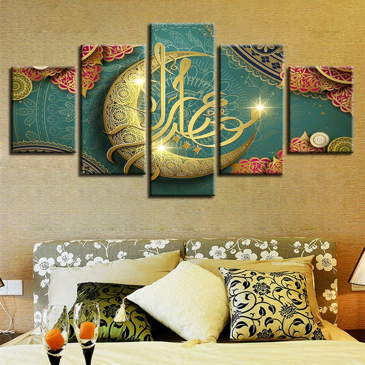 ramadan art 2 5 pices peinture sur toile impression sur toile toile art pour la dcoration intrieuretrmyo