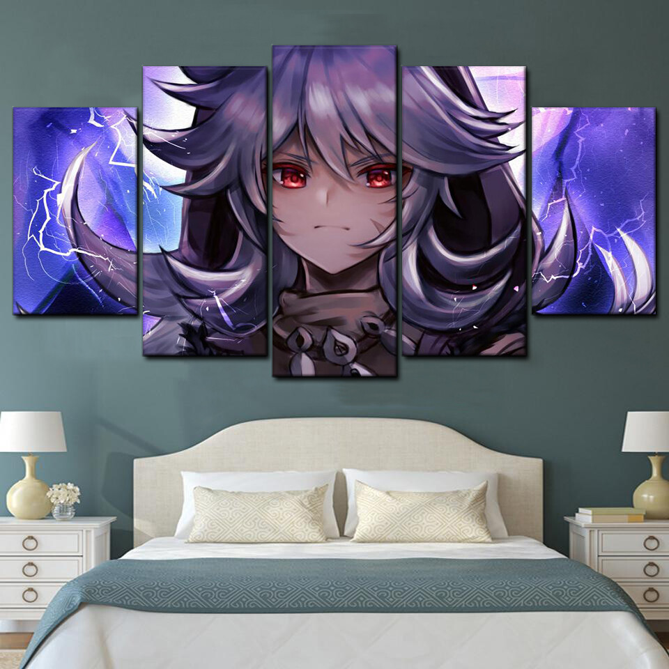 razor genshin impact art 5 pices peinture sur toile impression sur toile toile art pour la dcoration intrieureh1khw