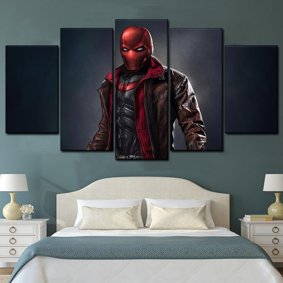 red hood 5 pices peinture sur toile impression sur toile toile art pour la dcoration intrieuresfrjl