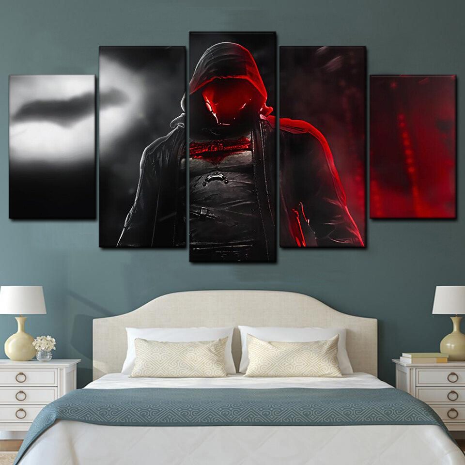 red hood in the night 5 pices peinture sur toile impression sur toile toile art pour la dcoration intrieure5bb4w