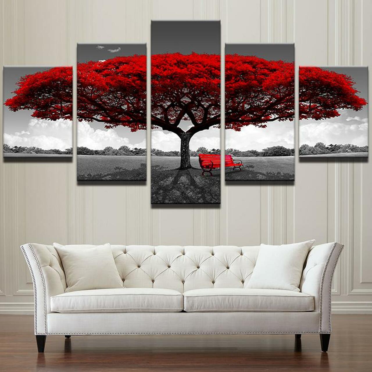 romance under tree 5 pices peinture sur toile impression sur toile toile art pour la dcoration intrieureyeacq