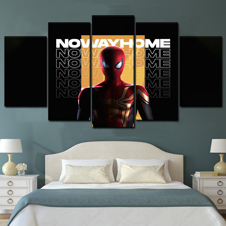 spider man no way home 5 pices peinture sur toile impression sur toile toile art pour la dcoration intrieurelgf5q