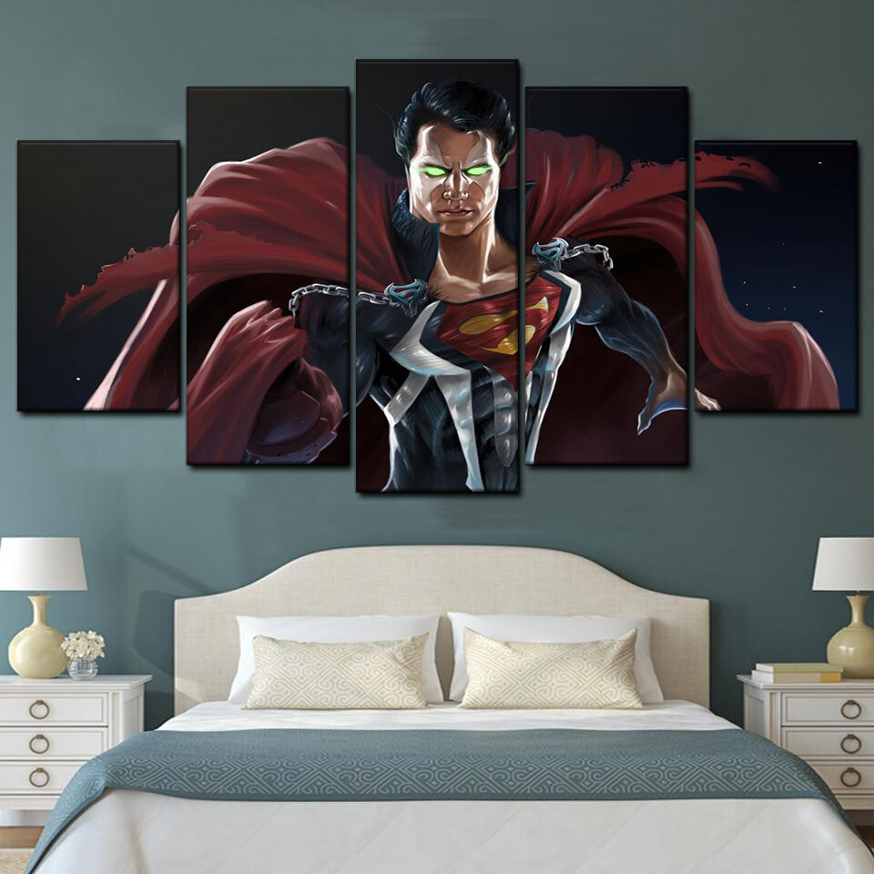 superman spawn 5 pices peinture sur toile impression sur toile toile art pour la dcoration