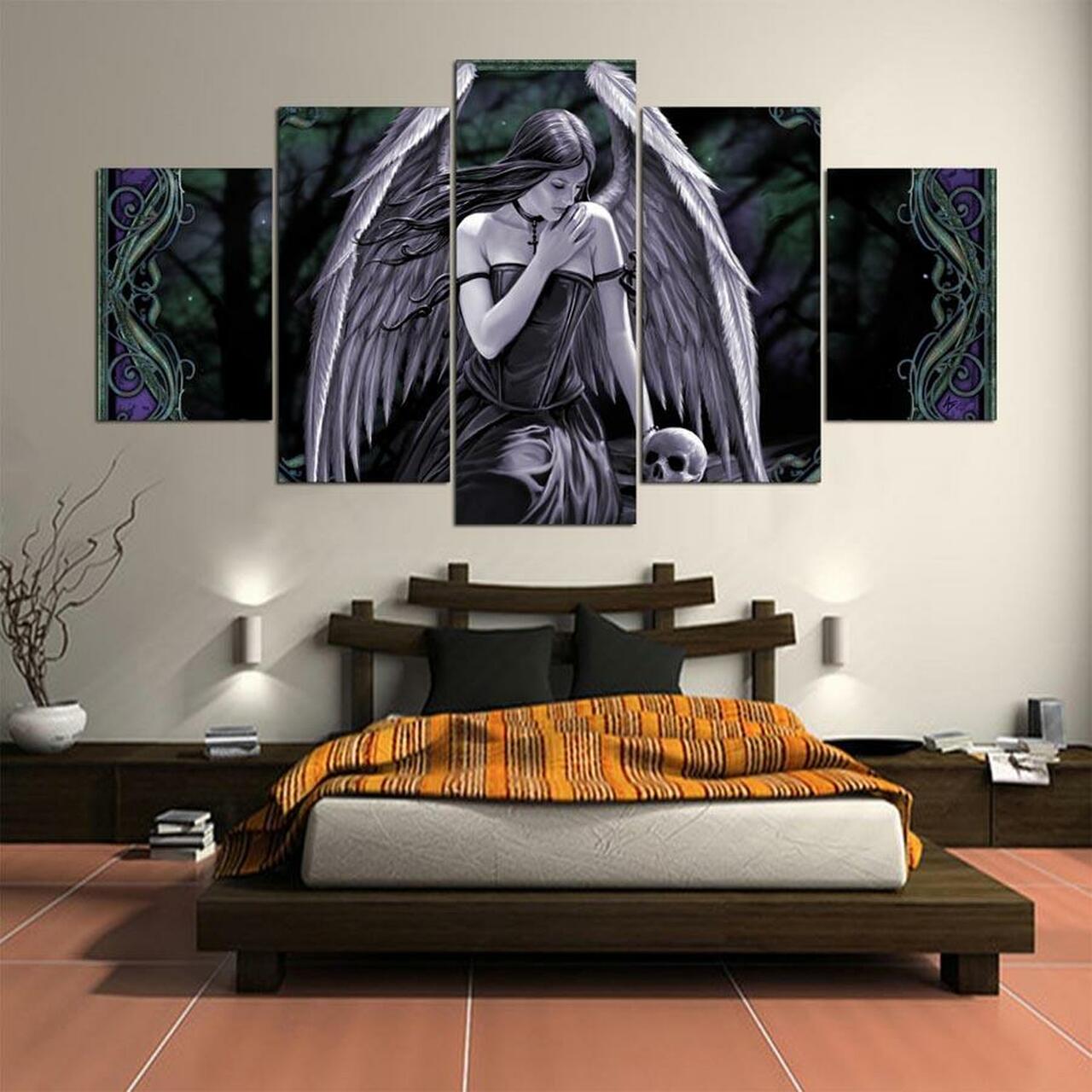 the angel 5 pices peinture sur toile impression sur toile toile art pour la dcoration