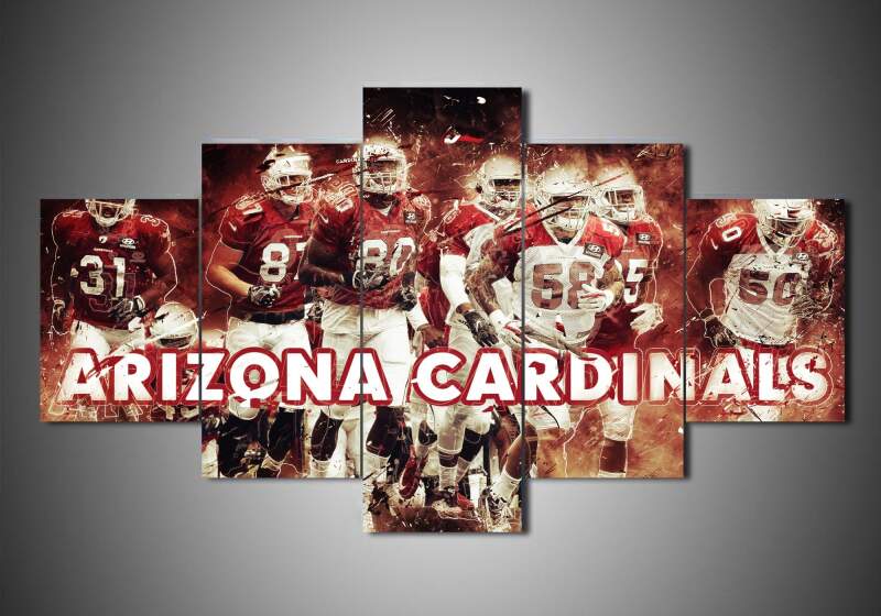 tableau arizona cardinals team 1 sport 5 pices impression sur toile peinture art pour la dcoration intrieuredtkuh
