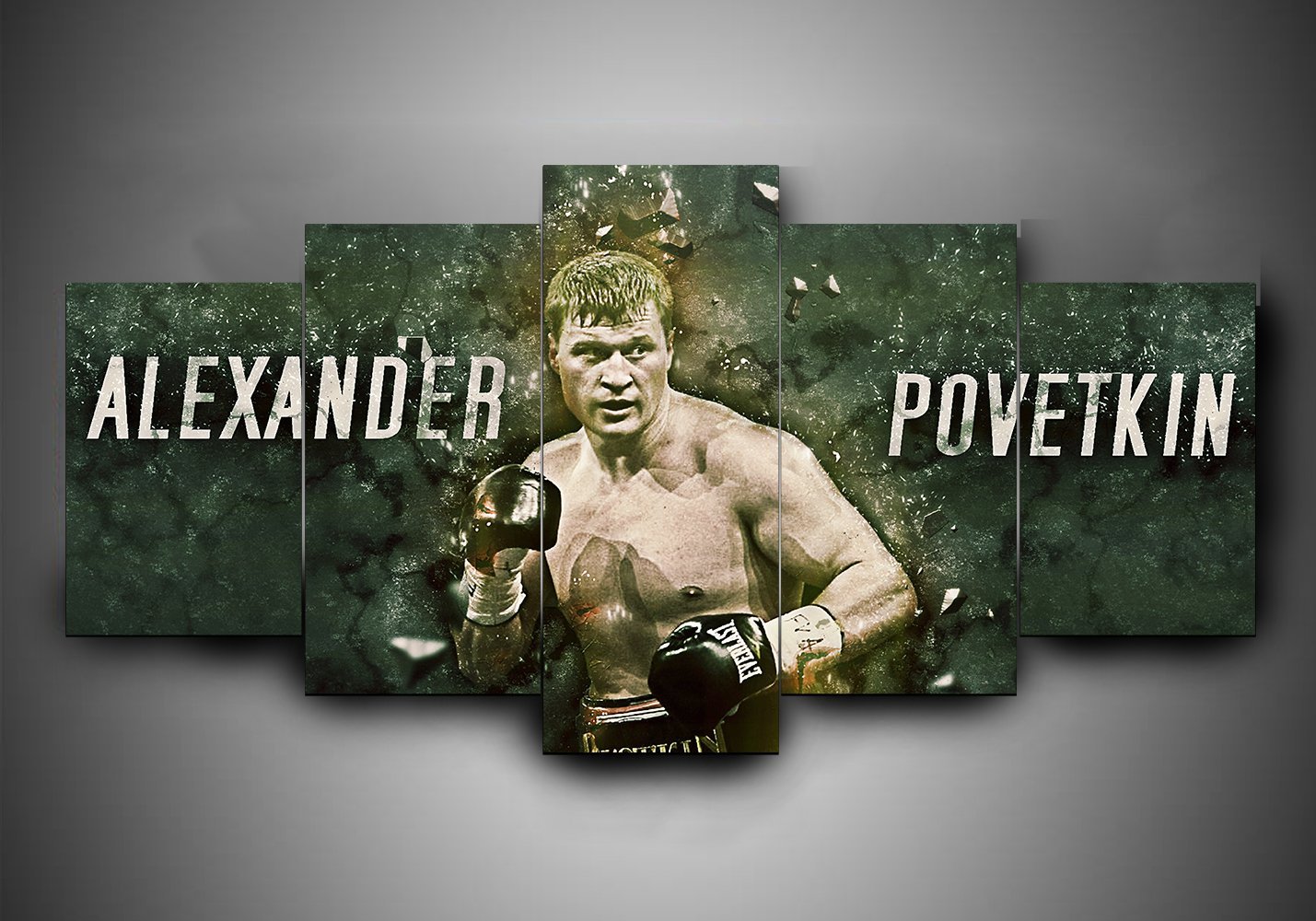 tableau boxing alexander povetkin sport 5 pices impression sur toile peinture art pour la dcoration intrieureb1cda