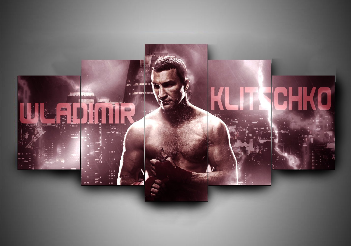tableau boxing wladimir klitschko sport 5 pices impression sur toile peinture art pour la dcoration intrieure88770
