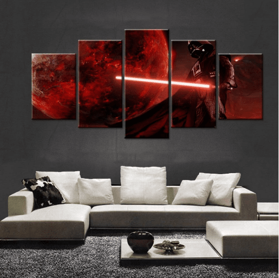 tableau darth vader anakin skywalker movie 5 pices impression sur toile peinture art pour la dcoration intrieure4n47p