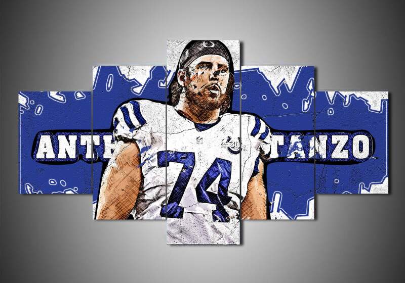 tableau indianapolis colts anthony costanzo sport 5 pices impression sur toile peinture art pour la dcoration intrieureuqejj