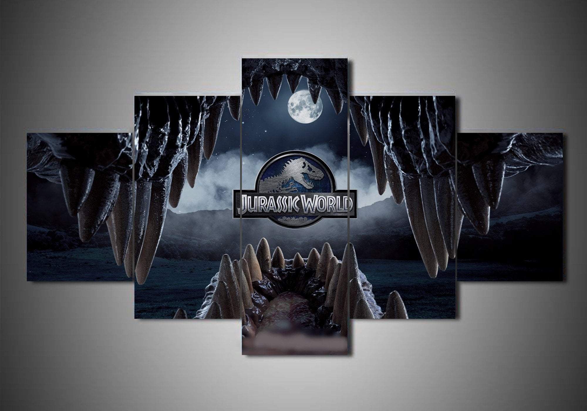 tableau jurassic world 4 movie 5 pices impression sur toile peinture art pour la dcoration intrieureiipko
