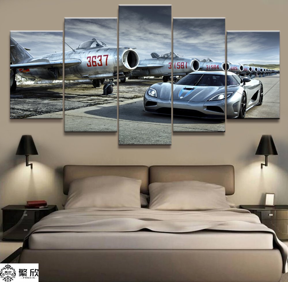 tableau koenigsegg agera super car 5 pices impression sur toile peinture art pour la dcoration intrieurez3utv