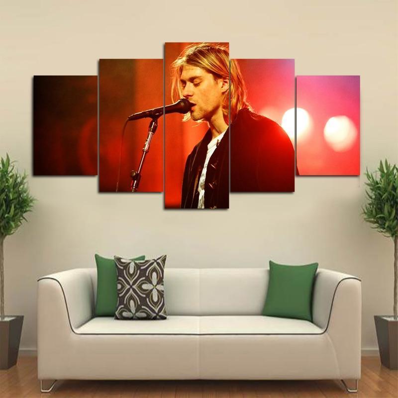 tableau kurt cobain 2 5 pices impression sur toile peinture art pour la dcoration intrieure8luza