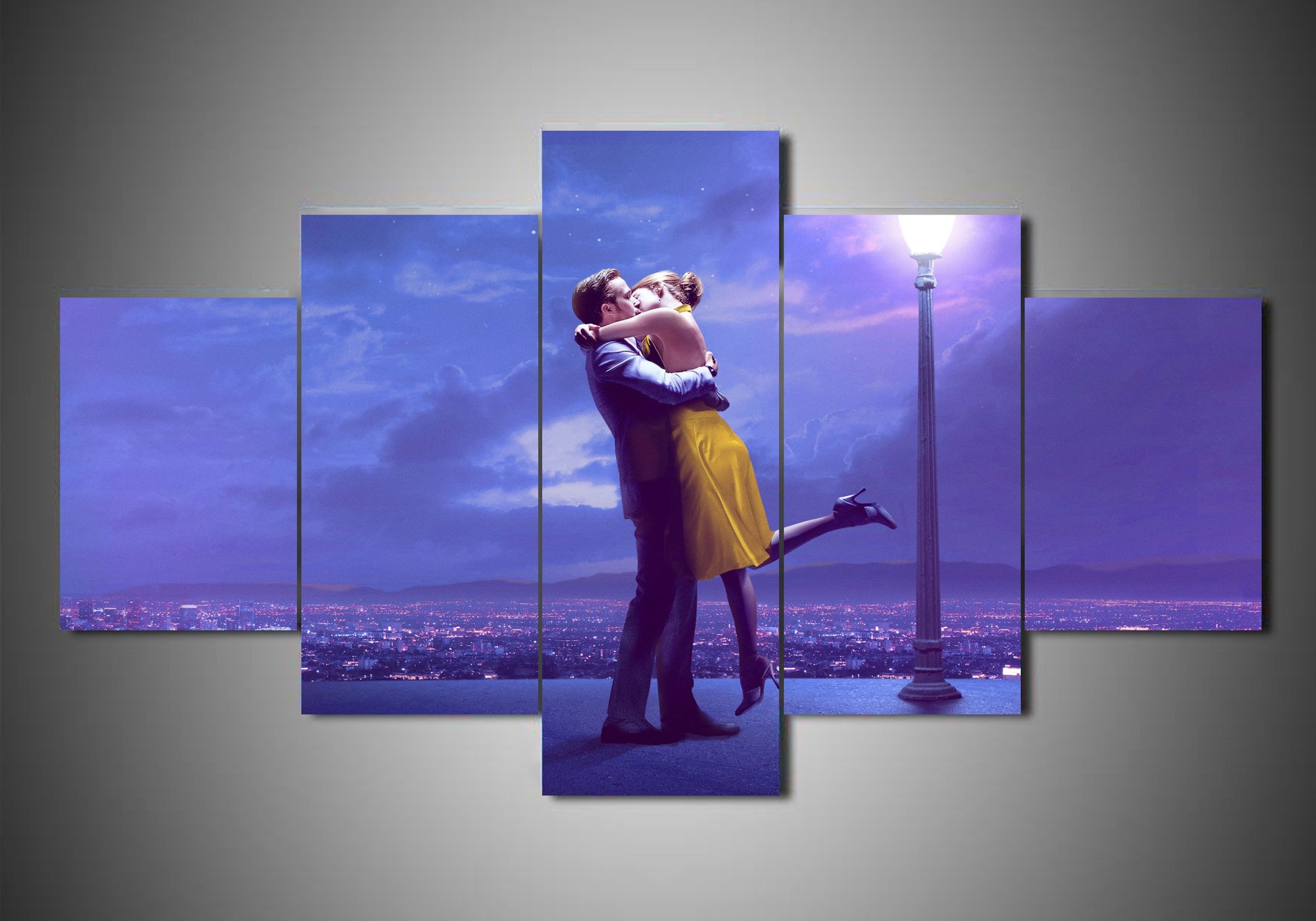 tableau la la land 2 movie 5 pices impression sur toile peinture art pour la dcoration intrieuredo306