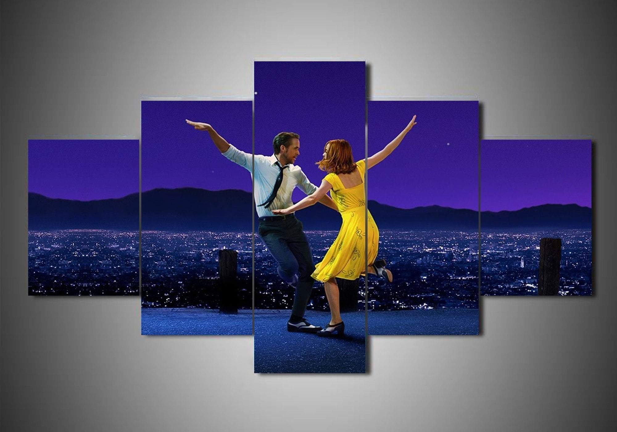 tableau la la land movie 5 pices impression sur toile peinture art pour la dcoration intrieurekn1ly
