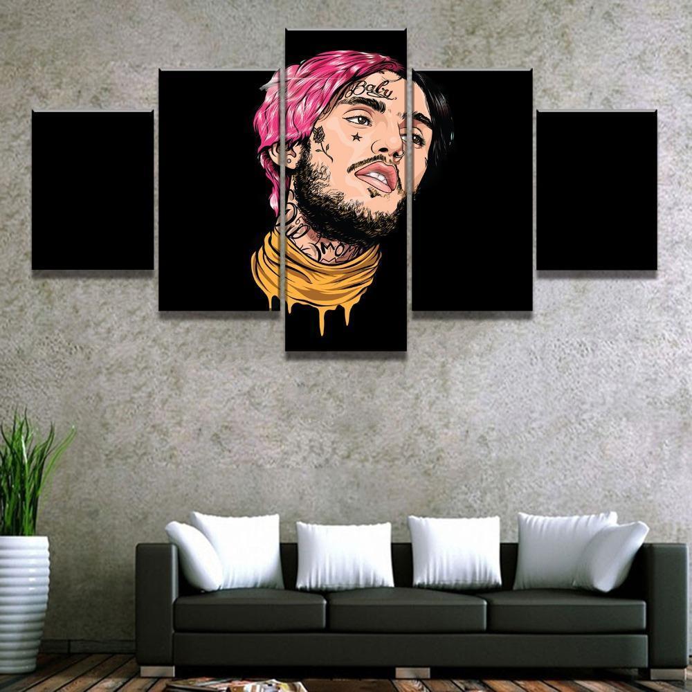 tableau lil peep the art 1 celebrity 5 pices impression sur toile peinture art pour la dcoration intrieure5lw4u