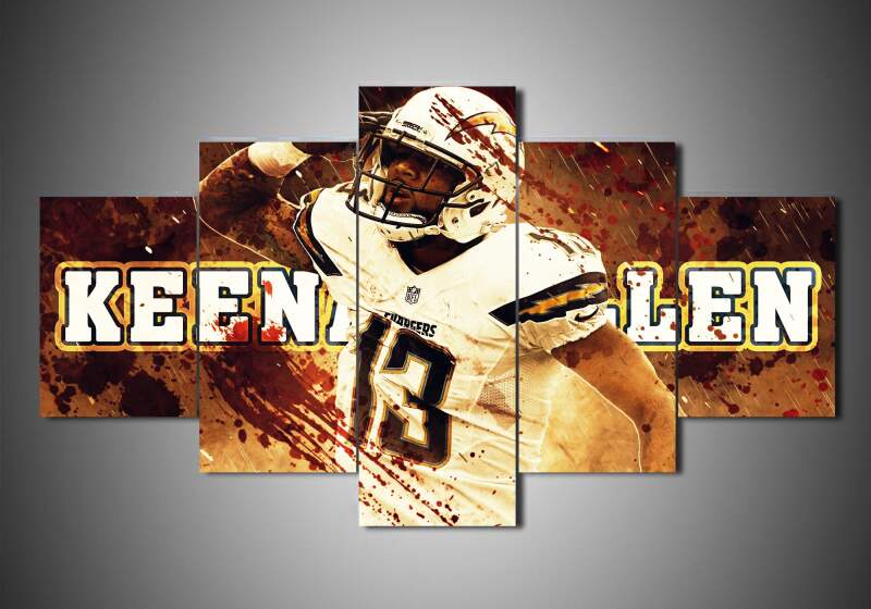 tableau los angeles chargers keenan allen sport 5 pices impression sur toile peinture art pour la dcoration intrieure9jycf