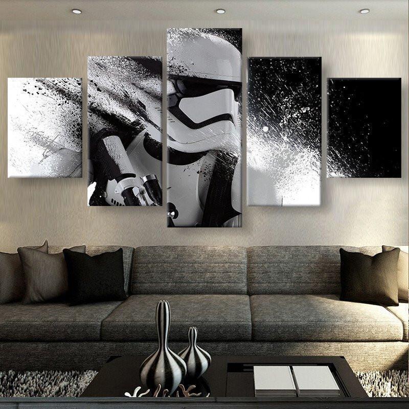 tableau star wars storm trooper 1 movie 5 pices impression sur toile peinture art pour la dcoration intrieureies7p