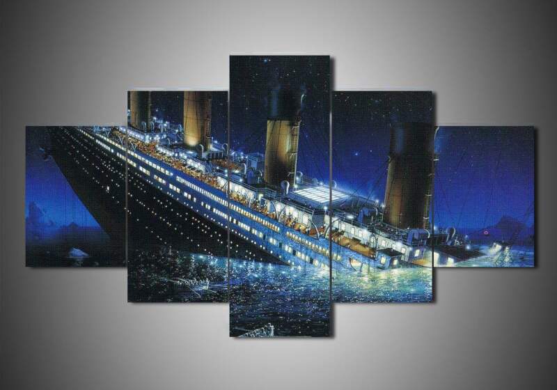 tableau titanic 1 movie 5 pices impression sur toile peinture art pour la dcoration intrieurewvigw