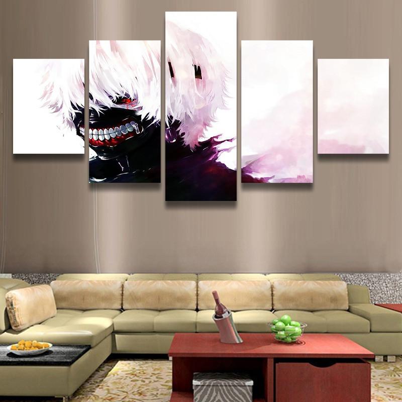 tableau tokyo ghoul 3 anime 5 pices impression sur toile peinture art pour la dcoration intrieureibwce